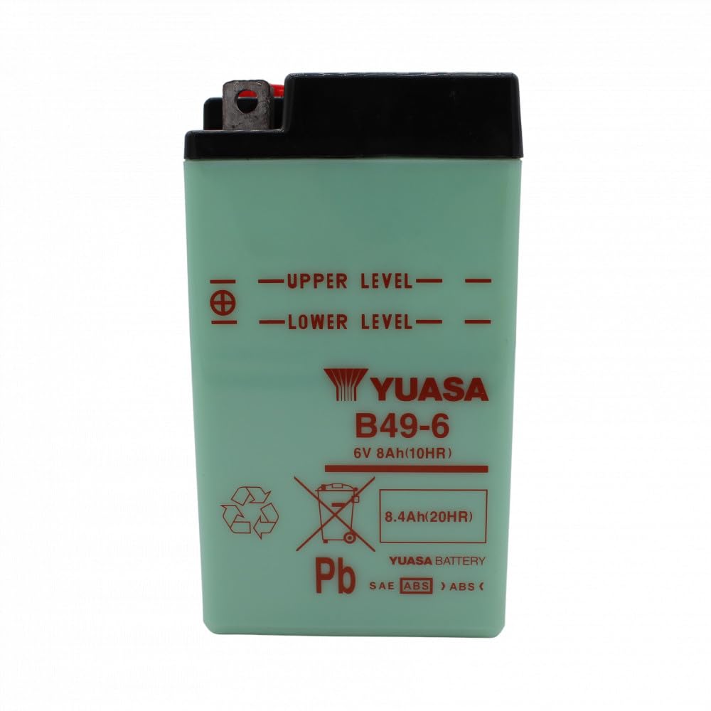 YUASA BATTERIE B49-6 aperto senza acido : Amazon.it: Auto e Moto