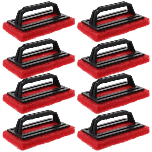 FONDOTIN 10Pcs BBQ Cleaning Brush Durable Kitchen Supplies for Effortless Grease and Grime Removal Grilling Racks Pots and Cutting Boards