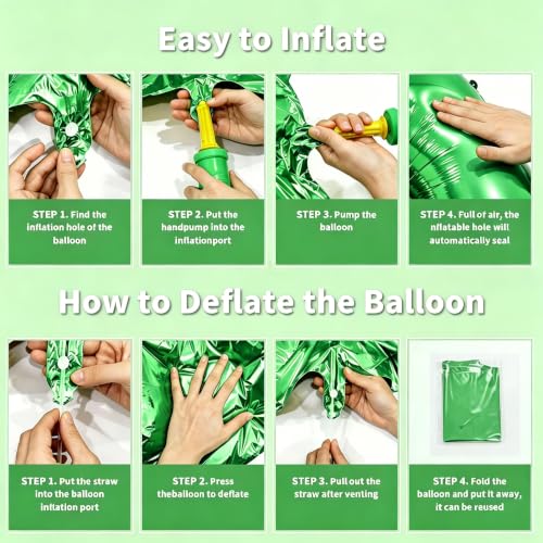 Image of Number Balloons Green Party Balloon - Giant Number 80 Balloon, 40 Inch Large Balloon for St. Patrick's Day Games Theme Birthday Decoration, Girls Boys Party Supplies