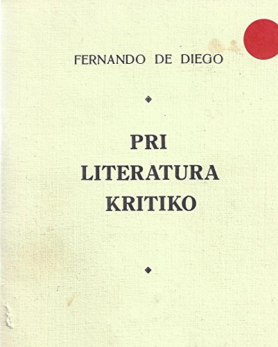 Pri Literatura Kritiko (Esperanto Edition 1984)