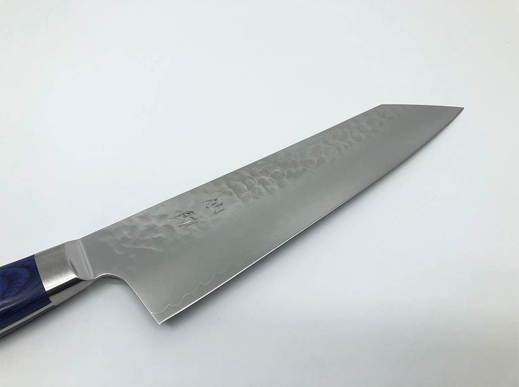 Amazon｜仙助 AUS10 槌目 青 合板柄 共口 一丁箱 (三徳包丁刃渡り190mm