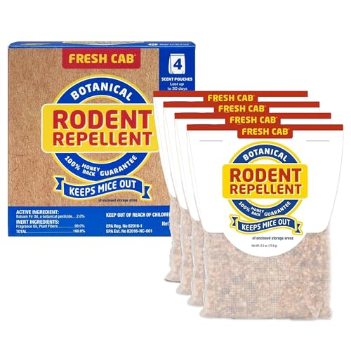 Fresh Cab Rodent Repellent - Botanical Pest Control for...