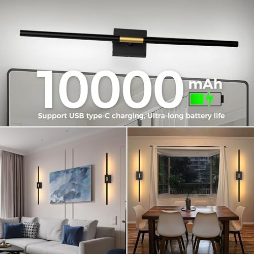 iThird Wall Sconces Wall Lights Wall Scone Decor 31.5 Inch Black - Image 5