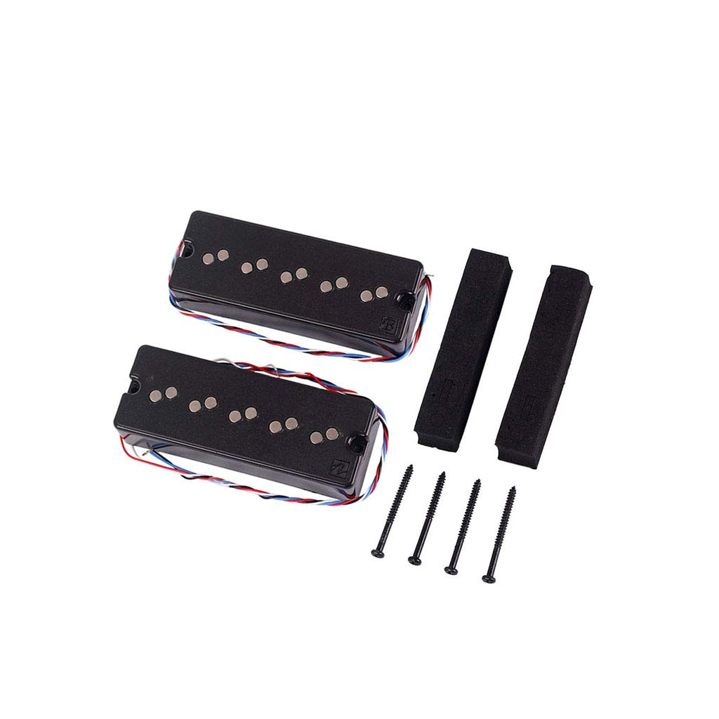 Alnicov Pickup per basso Set di pickup Humbucker a doppio strato con saponetta per parti di basso a 5 corde