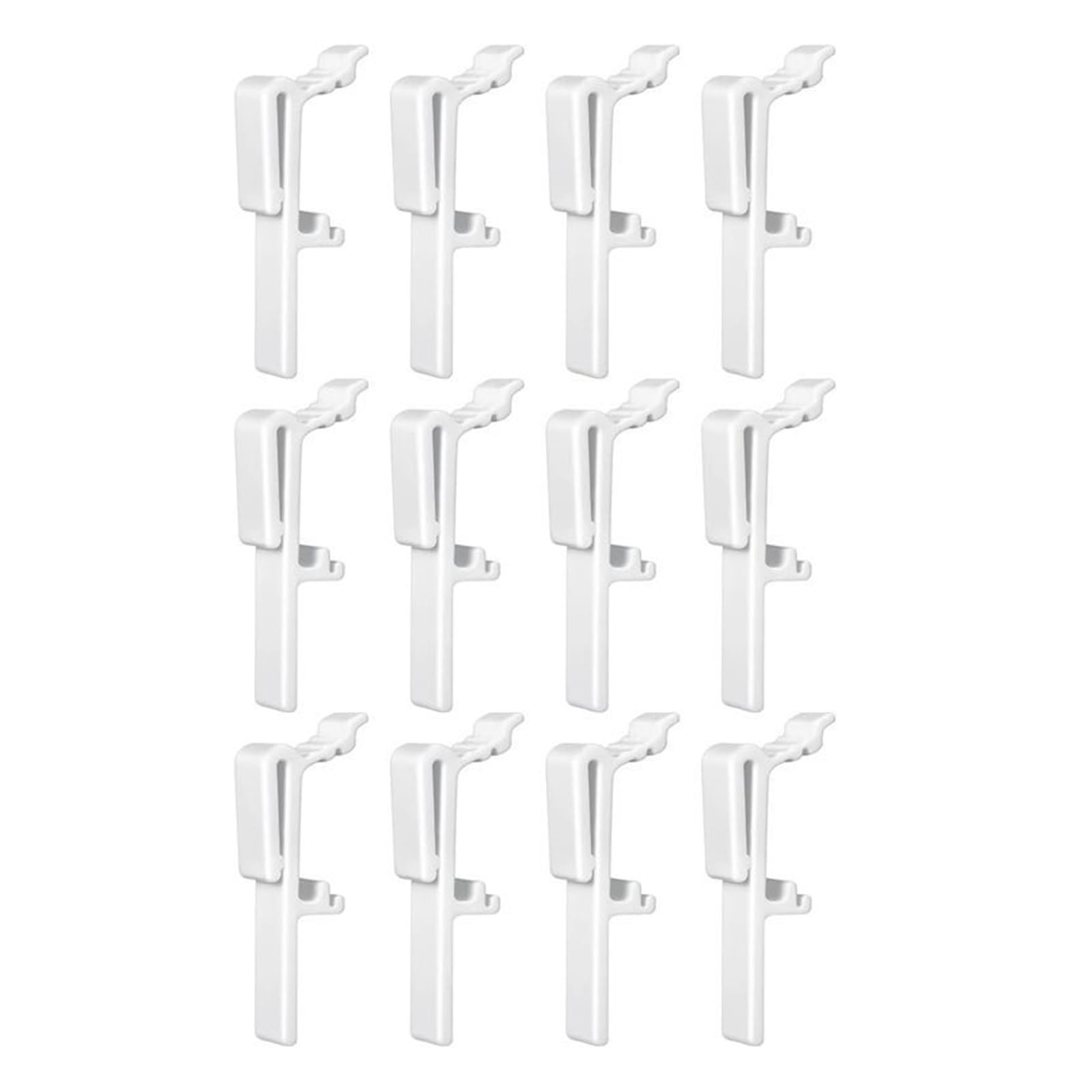 Tsophreniq Drapery Hardware Valance Retainer Clip 12 / 24Pcs Cover Valance Clip Holder Easy Installation for Vertical Blind Blind Stabilizers