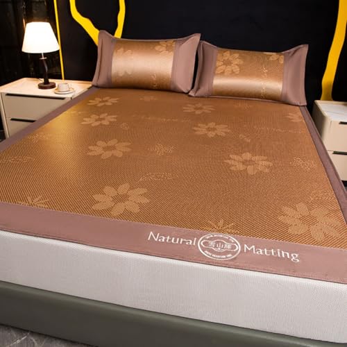 Alfombrilla de dormir de bambú con seda de hielo de verano lavable y colchón transpirable 8