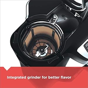 BLACK+DECKER 12-Cup Mill and Brew Coffee Maker, Automatic Grind and Brew Drip Coffee Machine, Programmable, Sneak-A-Cup, Reusable Filter. BLACKDECKER 12 Cup Mill and Brew Coffee Maker Automatic Grind and Brew Drip Coffee Machine Programmable Sneak A Cup Reusable Filter