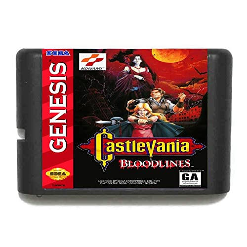 Royal Classic Castlevania Bloodlines 16 Bit Game Card For Sega Mega Drive & Sega Genesis