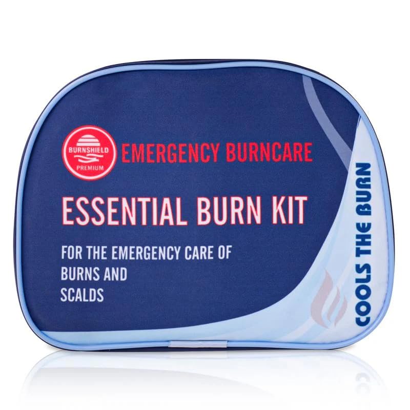 Burnshield Essential Burn Relief Kit - First Aid for Burns & Scalds, includes Burn Dressings, Gel, Bandages - Essential Safety Kit for Home, Travel
