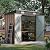 Aoxun 6.1x4.2x6 FT Outdoor Metal Storage Shed - Durable Water-Resistant Galvanized Steel, Outdoor Tool Shed with Sloping Roof, Lockable Door - Ideal for Tool Storage on Lawn, Patio & Backyard (Brown)