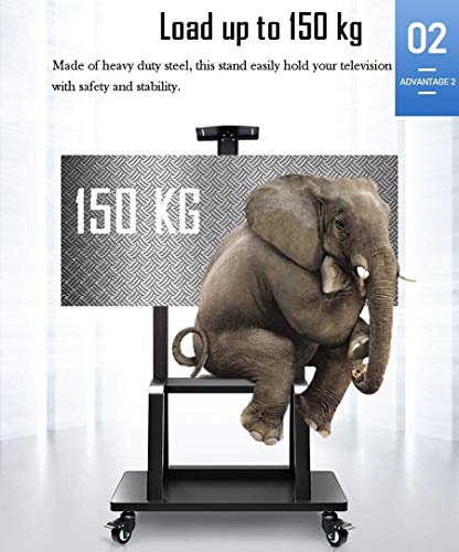 Soporte móvil universal para TV con ruedas, 32-70 pulg. miniatura 3