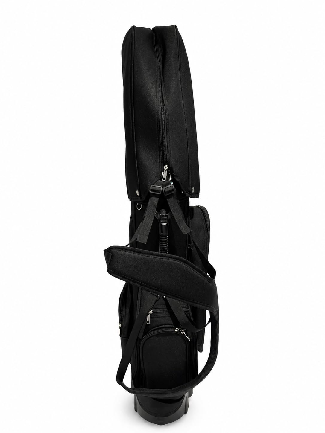 Golf Hybrid Tasche mit integriertem Trolley (Schwarz)