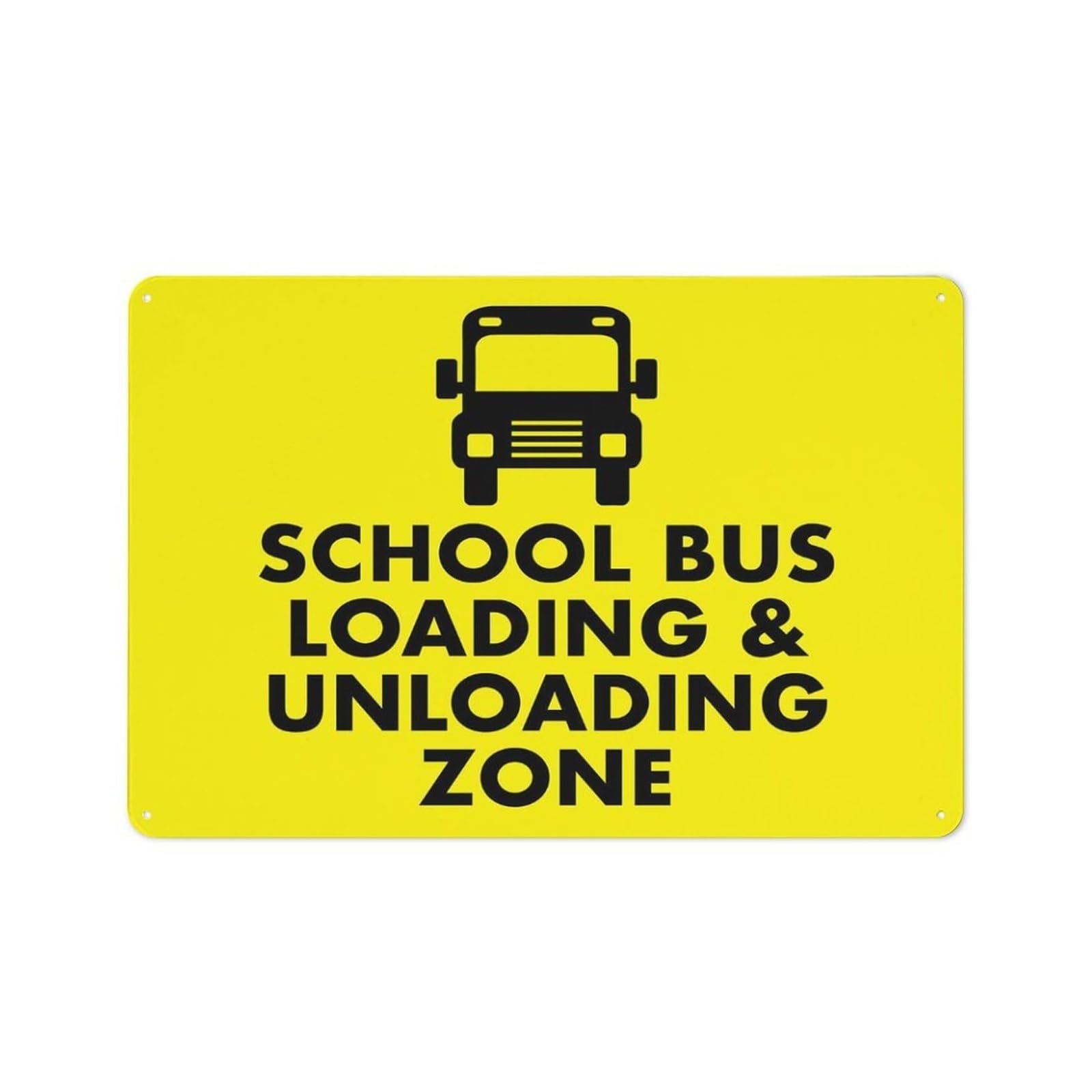 FNYUVNFAF Crossing Sign School Bus Stop Ahead Warning Sign Metal Sign for School Area Bus Stop Neighborhood Driveway Caution (8 X 12 inch)