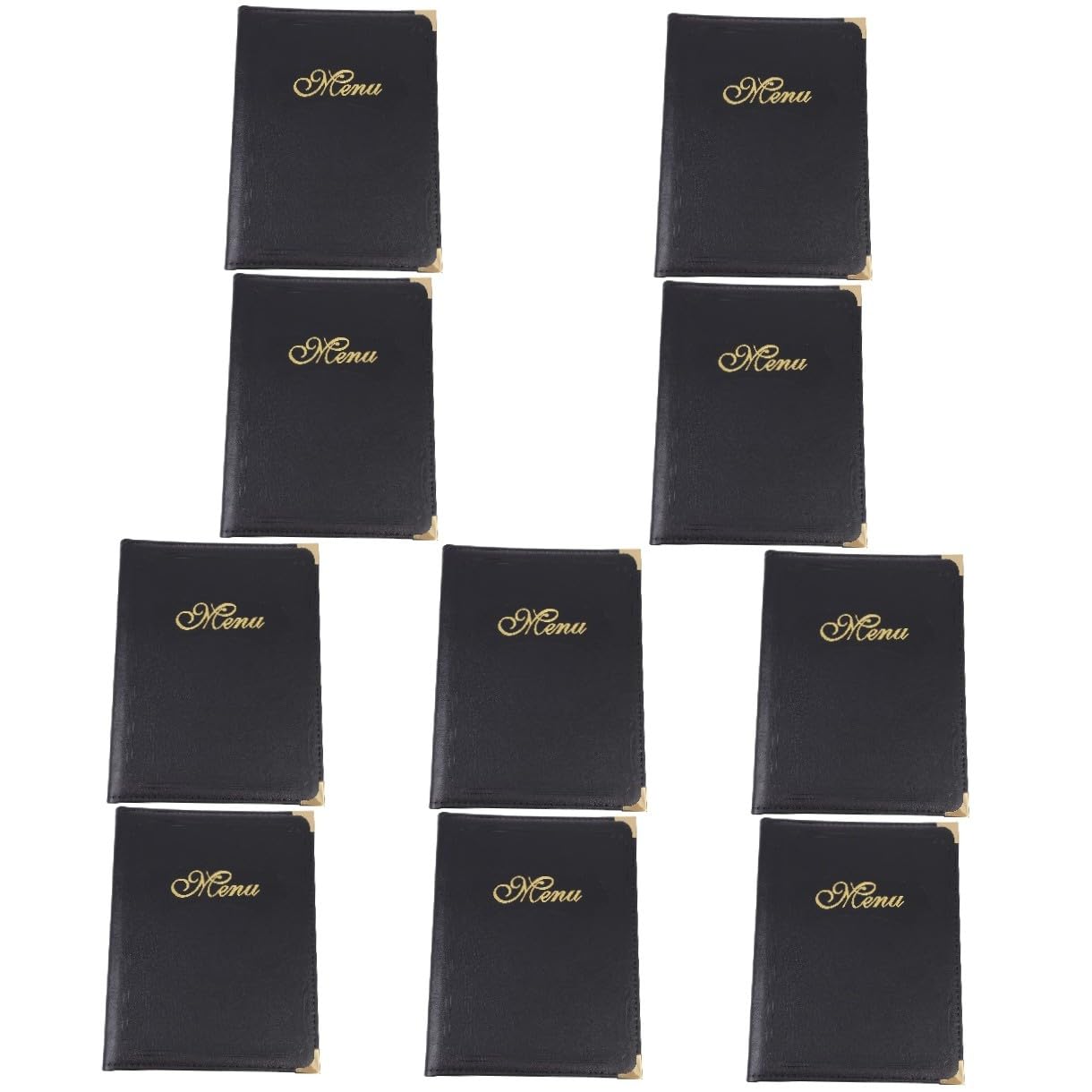 PartyKindom 10 Piezas A4 Libro De Menú Personalizadas Carpeta Páginas Exquisito Restaurante Bar Uso Menú Libro Menús Soporte De Menú Carpetas Negras Protector De Bebidas Signos