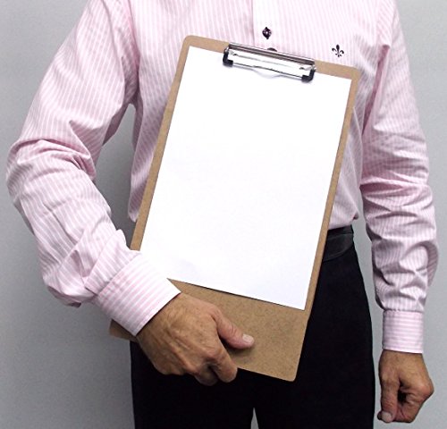 Acrimet Clipboard Legal Size (15 3/8” X 9 1/16”) Low Profile Clip (Hardboard) (6 Pack) #TOP3