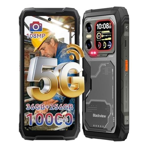 Blackview XPLORE X1 5G Outdoor Handy Ohne Vertrag, 108MP+50MP+20MP Nachtsicht, 6.78" 2.4K/120Hz Gemini AI Outdoor Smartphone, 10000mAh-Android Baustellenhandy, 36GB+256GB/2TB, IP69K/NFC/700 Nits/18mm