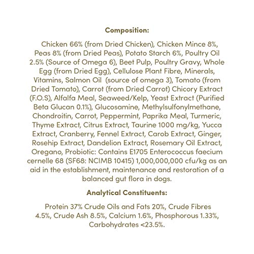 Applaws natürliche komplette trockene Hundefutter für Erwachsene kleine/mittlere Rasse Hunde, Huhn, 7,5 kg (Packung mit 1)