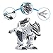 DX DA XIN Remote Control Dinosaur Toys, Interactive Programmable Robot Dinosaur Smart Fight Electronic Toy Gift for Toddler 3-10 Year Old Boys Girls with Walking Dancing Singing