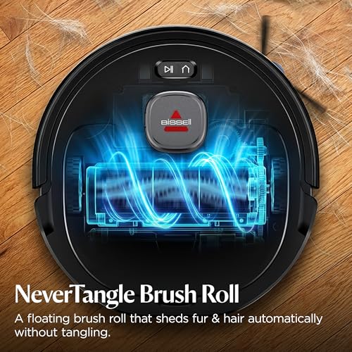 Image of Bissell FlexClean Robot Vacuum & Mop with No Tangle Pet Brush Roll, LiDAR Navigation & Liftable Pad for Pet Hair Removal on Hard Floors & Rugs, HEPA Filtration and Self-Empty Base, 4270