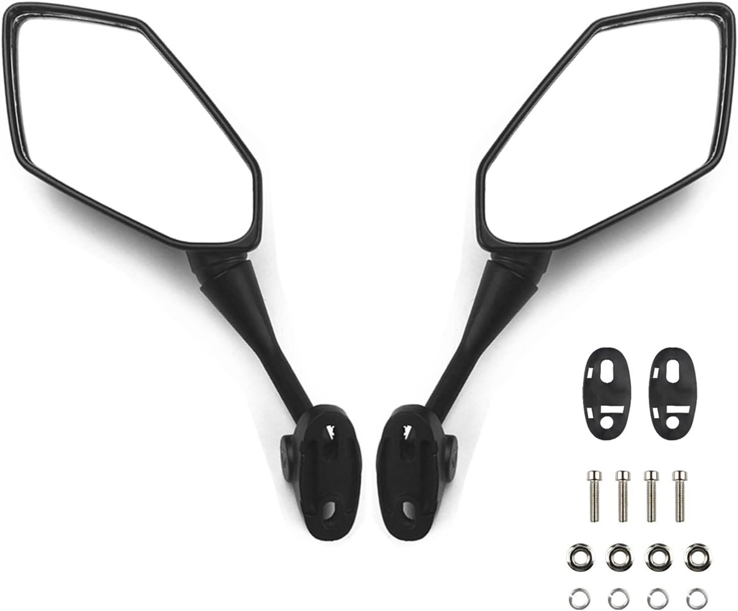 Heart Horse Motorcycle Mirrors Rear View Mirrors Compatible with CBR600 F4 F4I 1999-2006 CBR900 CBR919 CBR929 CBR954 1998-2003 RC51 RVT1000 DD250E DD300 DD350