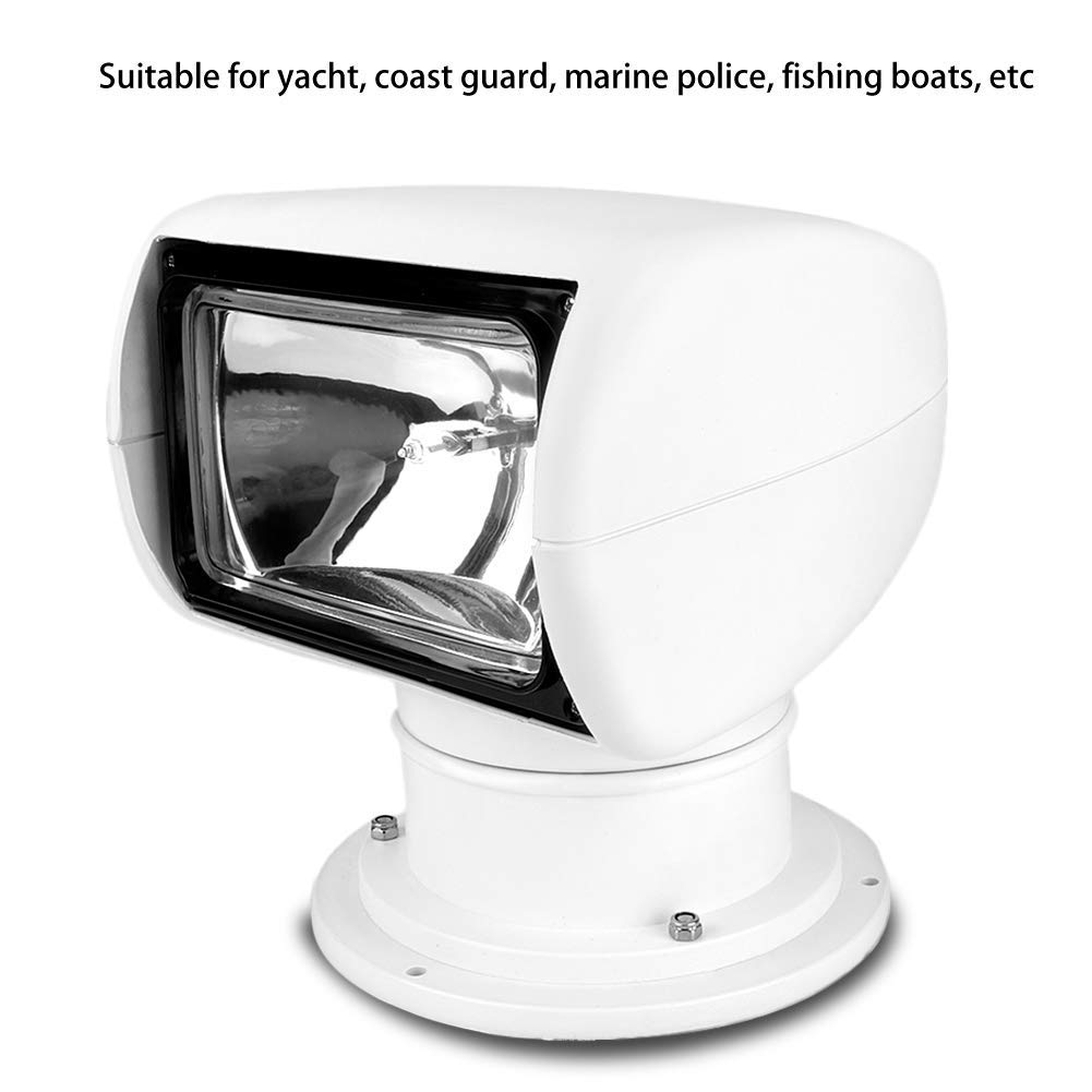 12V 100W 2500lm Waterproof Marine Searchlight,Durable Xenon Yacht Remote Search light,Multi
