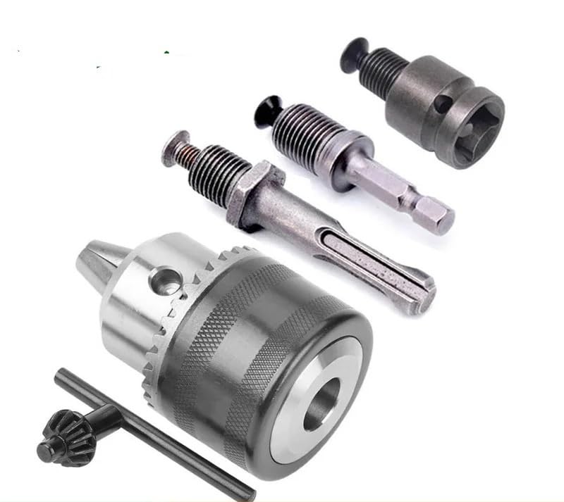 3-16mm 3-szczękowy uchwyt wiertarski konwerter 1/2"-20UNF gwint szybkozmienny adapter SDS-Plus trzpień sześciokątny 1/4" do klucza udarowego(Chuck-SDS Plus)