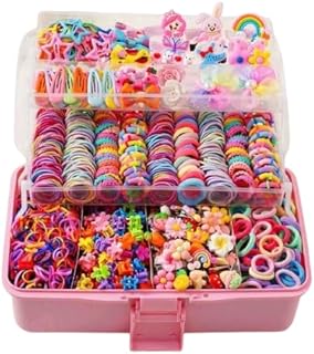 528 قطعة من مشابك الشعر على شكل فيونكة متعددة الالوان، عصابات راس عصرية وبسيطة، مناسبة للشعر بدون صندوق