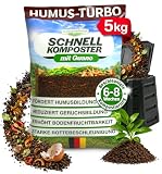DÜNGEMEISTER Schnellkomposter 5 kg -Schluss mit stinkendem Kompost & ewigem Warten- Kompostbeschleuniger für bis zu 5 m³ - reduziert Geruchsbildung signifikant & fördert schnellste Humusbildung (5kg)