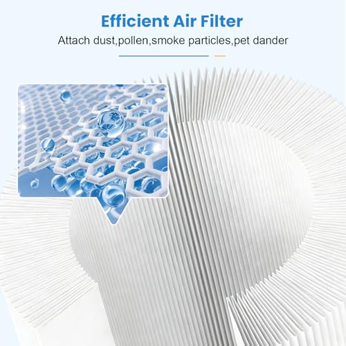 Image of 4 Pack B-D02L /M05 Replacement Filter for MOOKA B-D02L & M05 Air Purifier | for VEWIOR B-D02U, for KOIOS B-D02L, H13 HEPA Filter Replacement for M05 / B-D02L