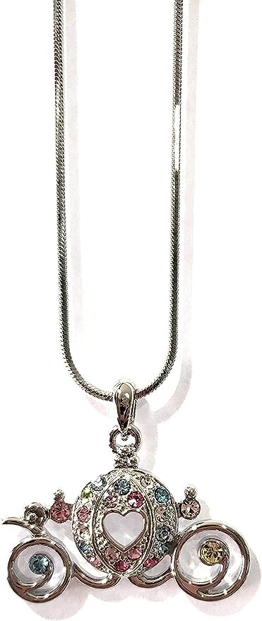 Disney Cinderella Pumpkin Carriage Pendant Necklace4