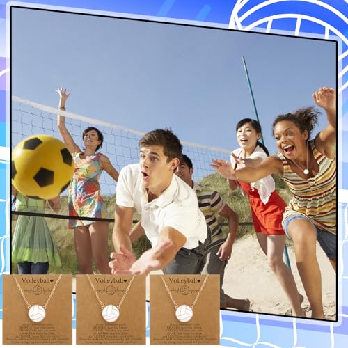 Quelay 12 Set Sports Necklaces Team Gift Inspirational Jewelry Pendant Charm for Women Coach Party Favors4