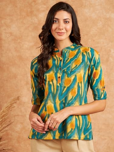 Image of Modeve Women Cotton Top for Summer