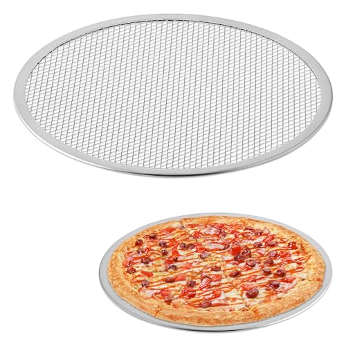 OCS Parts 16-Inch Aluminum Pizza Screen | Commercial Grade Pizza Tray Screen for Home Cooking, Pizzerias and Restaurants