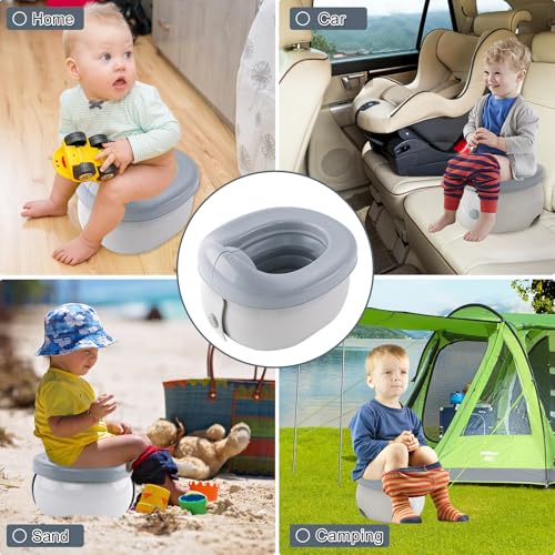 image for Fabulas Travel Potty, Portable Potty Seat for Toddler Travel with Stor