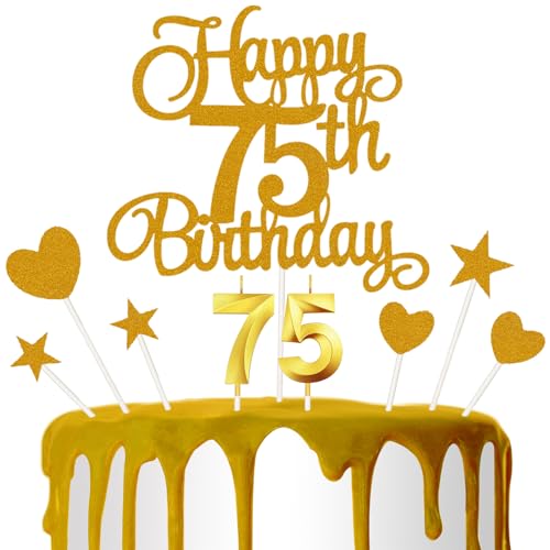 75th Birthday Cake Decoration Topper
