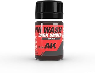 AK Interactive Weathering Paint, Dark Umber Pin Wash