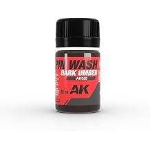 AK Interactive Weathering Paint, Dark Umber Pin Wash