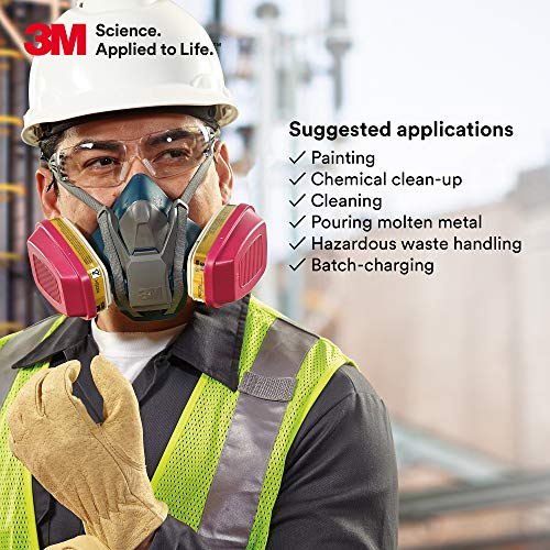 3m p100 respirator cartridgefilter 60926 1 pair niosh helps protect against organic vapors acid gases ammonia methylamine formaldehyde and particulates