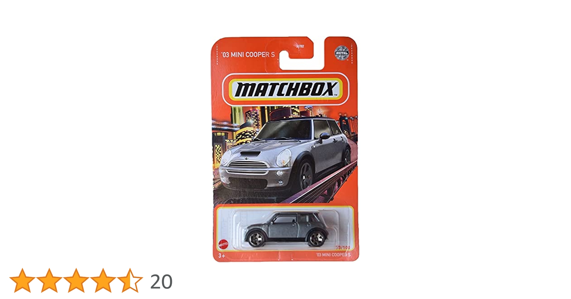 Amazon.co.jp: Matchbox '03 ミニクーパーS [グレー] 73/100