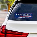Chris Pappas for New Hampshire Senate 2026 Vinyl Sticker, Vote Chris Pappas, New Hampshire Senate Elections 2026 Bumper Sticker 10" x 3"