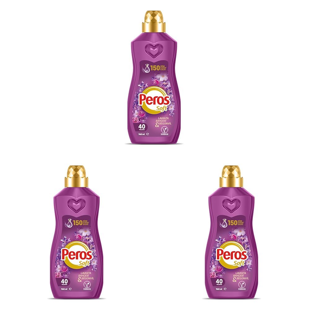 Peros Konsantre Yumuşatıcı Lavanta Bahçesi & Begonvil 960 ml (3 paketi)