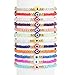 Dalinner 24Pcs Beaded Evil Eye Bracelet for Women Handmade Elastic Protection Bracelet Good Luck Nazar Amulet Bangle Lucky Turkish Religious Symbol Jewelry
