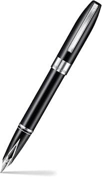 Sheaffer Legacy 9064 Fountain Pen, Fine Stainless Steel Inlaid Nib, Black Lacquer Finish with Chrome-Plated Trim, Includes Leather Pouch & Premium Gift Box