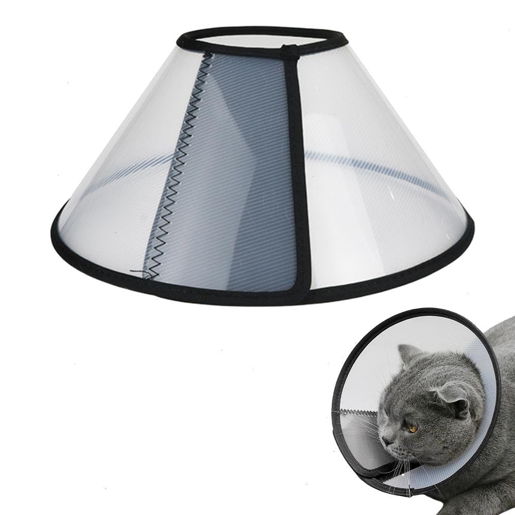 Collares De Cono para La Recuperación De Perros Después De La Cirugía, Collar De Elizabeths Quirúrgicos De Cono De Cuello De Perro Ajustable, Collar De Cono De Perro Gato Previene Morder Y Dejar