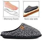 ONCAI Mens Cozy Memory Foam Scuff Slippers Slip On Warm House Shoes Indoor/Outdoor with Best Arch Support - Image 2