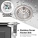 Corner Kitchen Sink, 25In Stainless Steel Drop In Sink Stylish And Modern Topmount Sink With Bottom Grid,Silicon Mat,Colander And Drain Assembly Nice Solution For Kitchen&Bar Corner
