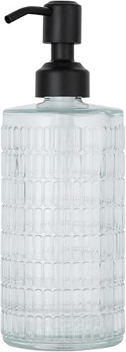 GAPPO Dispensador de jabón negro mate con bomba de metal de acero inoxidable para baño, dormitorio y cocina (10.15 onzas)