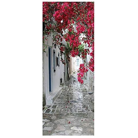 3D Flower Door Sticker Self-Adhesive Mural Cover