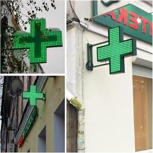 Luce a LED medica a forma di croce con catena sospesa, 3 modalità lampeggianti, a risparmio energetico, decorazione per clinica, farmacia, ospedale