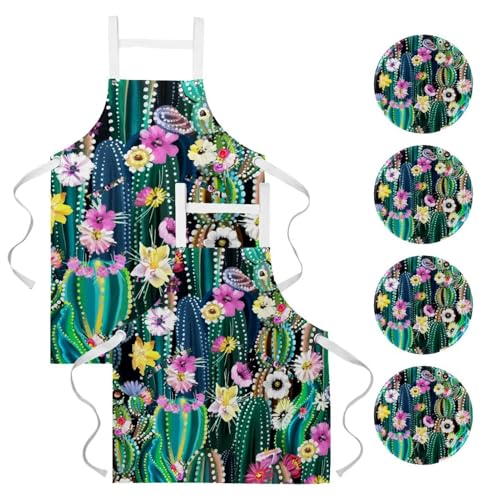 Tablier de cuisine multicolore pour restaurant bistrot et bar